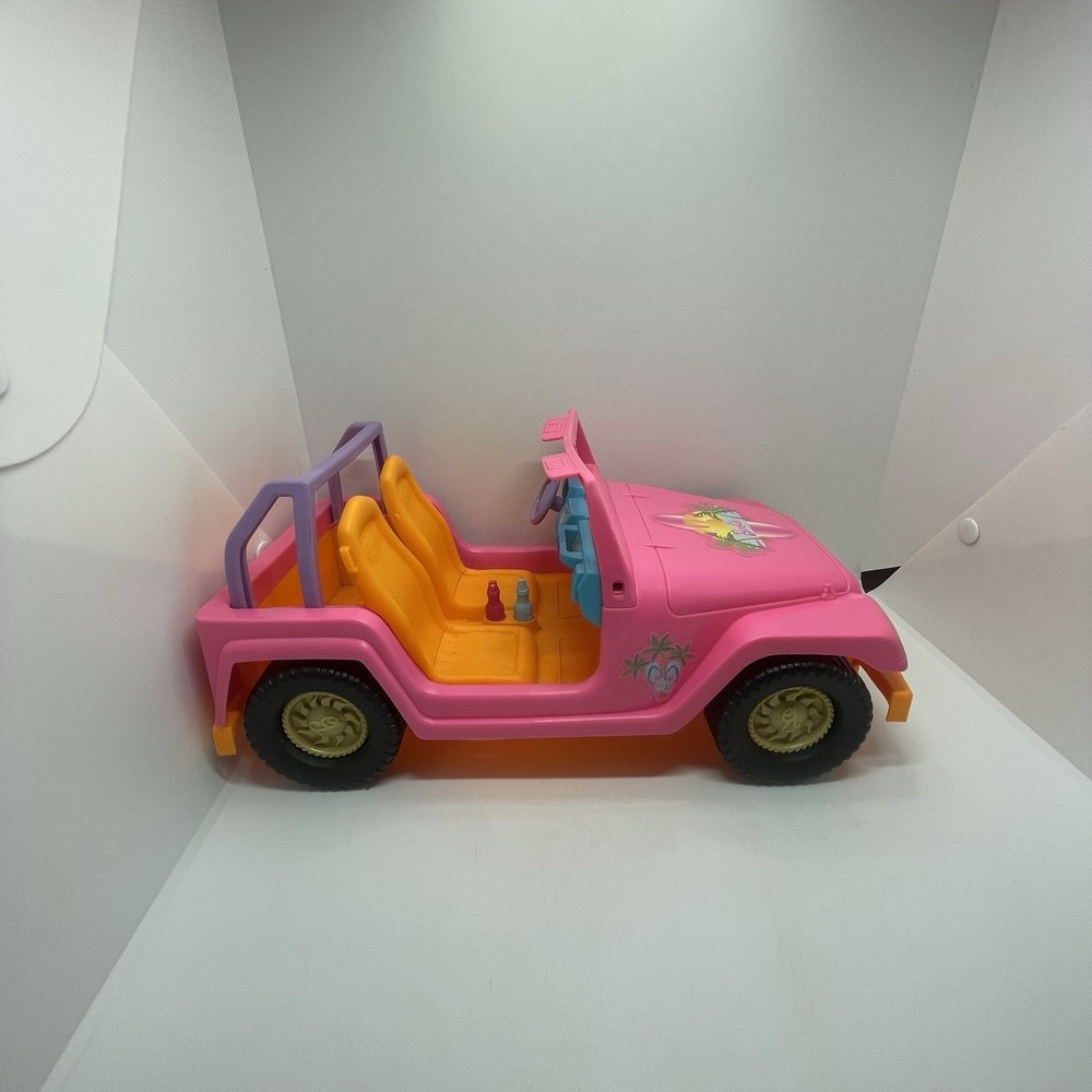 Mattel Barbie Beach Party Cruiser Pink/Orange Jeep Wrangler 2 Seater‎ 2008 N6778